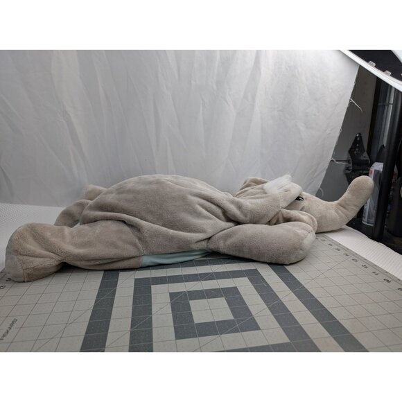 Jay At Play Elephant Plush Microbead Pillow Gray About 26 Inch Long Stuffed - Picture 14 of 15